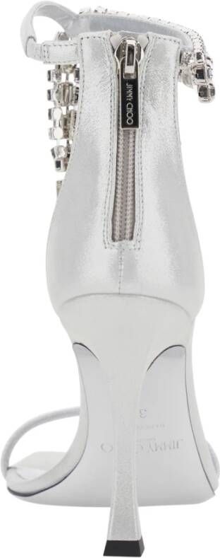 Jimmy Choo Grijze Verity Sandaal met Hak