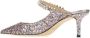 Jimmy Choo Zilveren Glitter Puntige Neus Platte Schoenen Gray Dames - Thumbnail 6