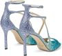 Jimmy Choo Stijlvolle Blauwe Kristallen Sandalen Blue Dames - Thumbnail 3