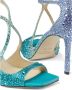 Jimmy Choo Stijlvolle Blauwe Kristallen Sandalen Blue Dames - Thumbnail 5