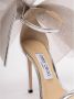 Jimmy Choo Aveline Hoge Hak Sandalen van Wit Leer Gray Dames - Thumbnail 7