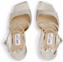 Jimmy Choo Sandalen met Glitterpoeder en Verfijnde Bandjes White Dames - Thumbnail 4
