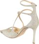 Jimmy Choo Sandalen met Glitterpoeder en Verfijnde Bandjes White Dames - Thumbnail 8