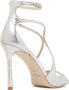 Jimmy Choo Elegante Leren Sandalen met Gevormde Bandjes Beige Dames - Thumbnail 8