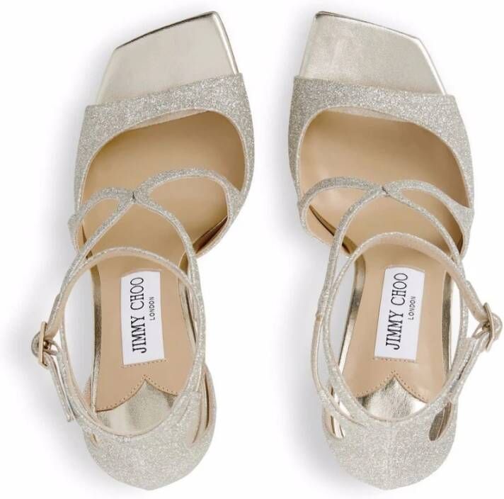 Jimmy Choo Azia sandalen met glitter Zilver - Foto 7