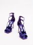 Jimmy Choo Azia glanzende sandalen met hak Purple Dames - Thumbnail 2
