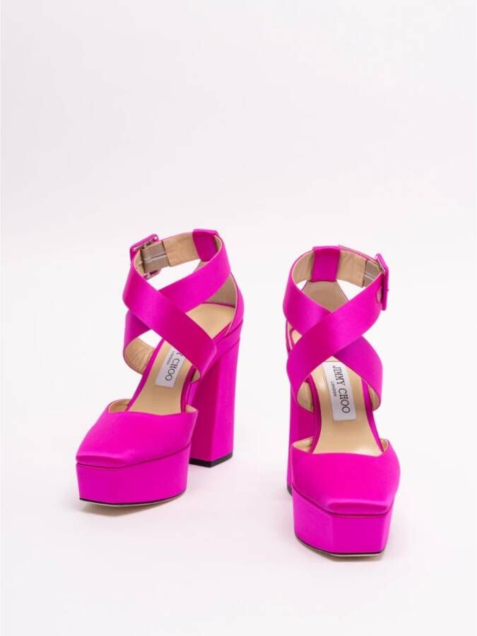 Jimmy Choo Gian pumps met plateauzool Roze - Foto 8
