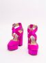 Jimmy Choo Gian pumps met plateauzool Roze - Thumbnail 8