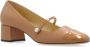 Jimmy Choo Mesh Panel Elisa Pumps met Blokhak Beige Dames - Thumbnail 4