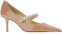 Jimmy Choo Pumps & high heels Bing' Pink Pumps With Crystal Embellishment In Pat in beige - Thumbnail 4