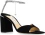 Jimmy Choo Zwarte Suède Sandalen met Verstelbare Enkelband Black Dames - Thumbnail 8
