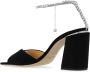 Jimmy Choo Zwarte Suède Sandalen met Verstelbare Enkelband Black Dames - Thumbnail 9