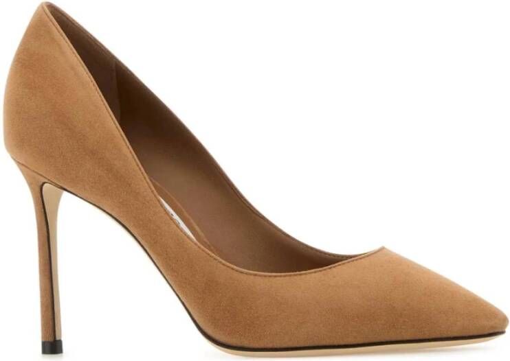 Jimmy Choo Kameel Suède Romy Pumps