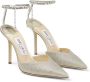 Jimmy Choo Kristal Ketting Stiletto Hak Grijs Pumps Gray Dames - Thumbnail 6