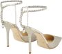 Jimmy Choo Kristal Ketting Stiletto Hak Grijs Pumps Gray Dames - Thumbnail 7