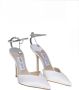 Jimmy Choo Kristal Satijnen Slingback Hakken Gray Dames - Thumbnail 2