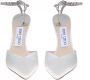 Jimmy Choo Kristal Satijnen Slingback Hakken Gray Dames - Thumbnail 3