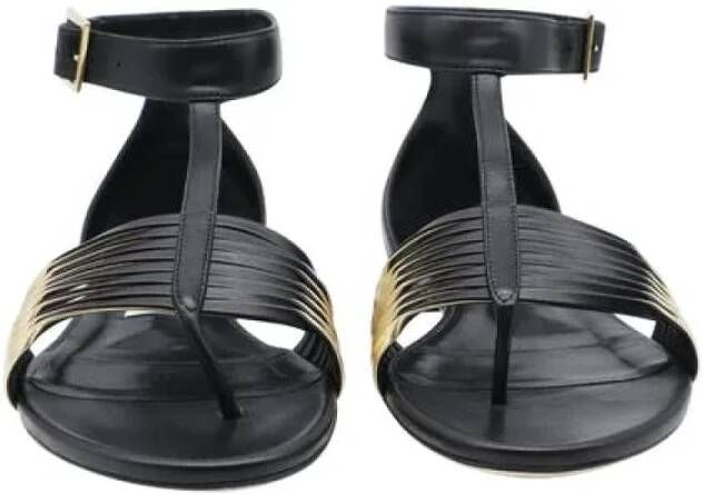 Jimmy Choo Leather flats Black Dames