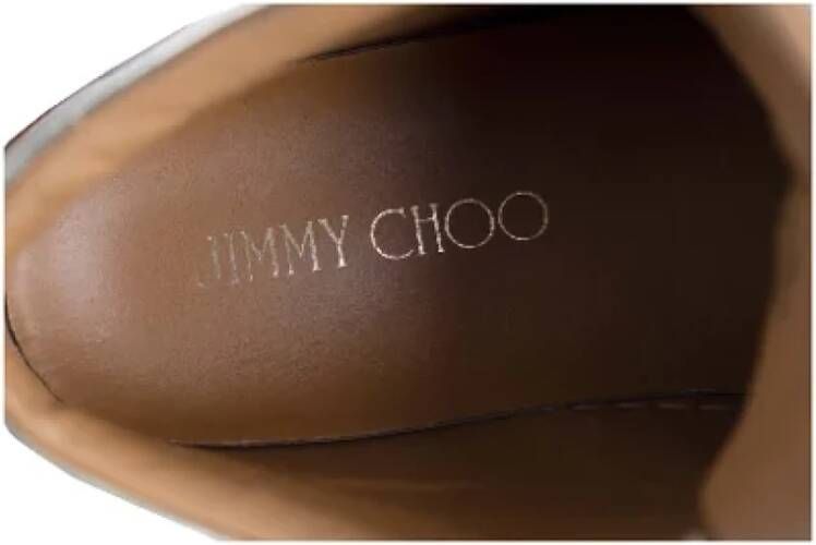Jimmy Choo Leather sneakers Geel Dames