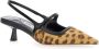 Jimmy Choo Leopard Motif Slingback Pumps Bruin Leer Brown Dames - Thumbnail 2