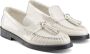 Jimmy Choo Leren loafers met pareldetail en franje Beige Dames - Thumbnail 6