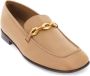 Jimmy Choo Leren Mocassins met Kettingversiering Brown Dames - Thumbnail 4