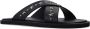 Jimmy Choo Palmo Leren Sandalen met Metalen Ster Detail Black - Thumbnail 3