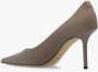 Jimmy Choo Liefde leren stiletto pumps Beige Dames - Thumbnail 4