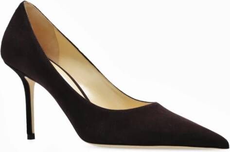 Jimmy Choo Liefde suède stiletto pumps Bruin Dames