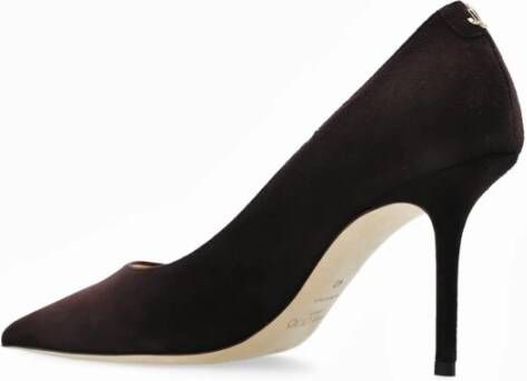 Jimmy Choo Liefde suède stiletto pumps Bruin Dames