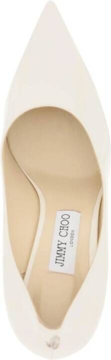 Jimmy Choo Love 85 Patentleren Pumps White Dames