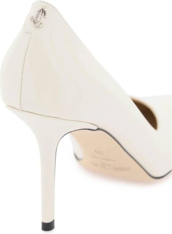 Jimmy Choo Love 85 Patentleren Pumps White Dames