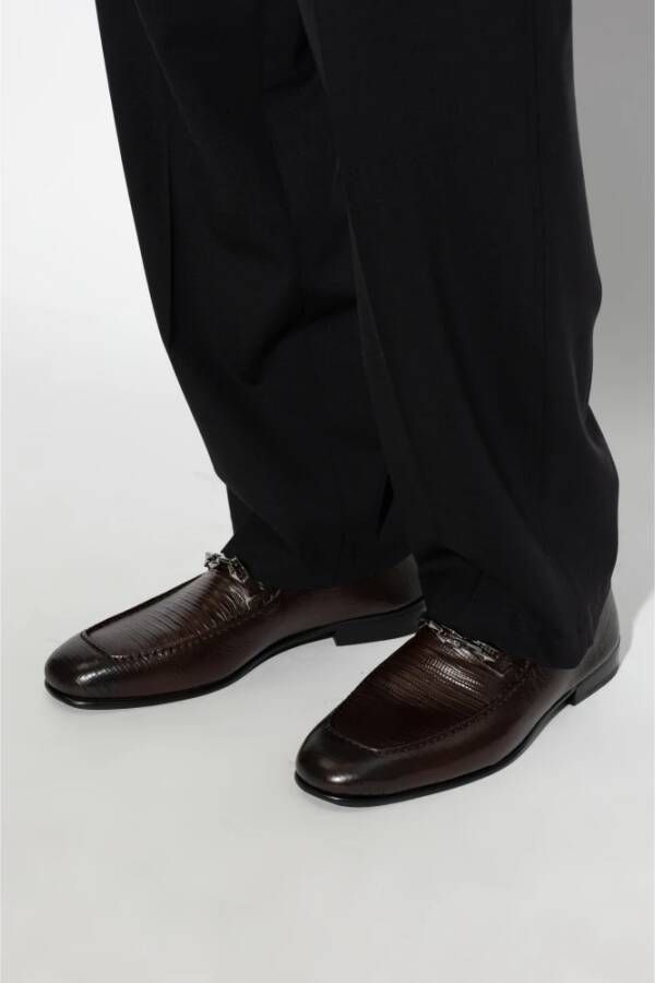 Jimmy Choo Marti schoenen type loafers Brown Heren