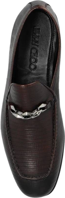 Jimmy Choo Marti schoenen type loafers Brown Heren