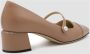 Jimmy Choo Mesh Panel Elisa Pumps met Blokhak Beige Dames - Thumbnail 12