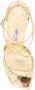 Jimmy Choo Metallic Leren Sandalen met Gevormde Bandjes Yellow Dames - Thumbnail 2