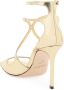 Jimmy Choo Metallic Leren Sandalen met Gevormde Bandjes Yellow Dames - Thumbnail 3