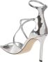 Jimmy Choo Metallic Sandalen Verhoog Stijl Chic Ontwerp - Thumbnail 2