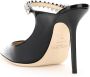 Jimmy Choo Zwarte Lakleren Sandalen met Kristallen Bandjes - Thumbnail 2