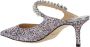 Jimmy Choo Hoge hakken Bing Glitter Pumps in zilver - Thumbnail 4