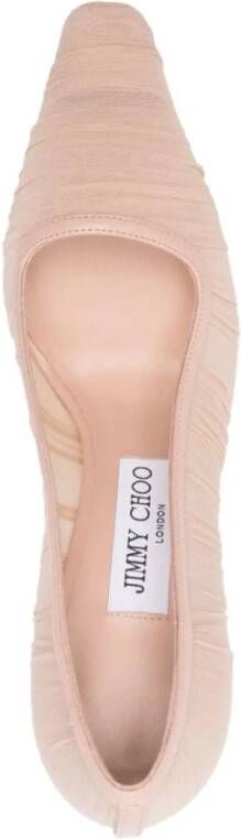 Jimmy Choo Naakte Gedrapeerde Hakken