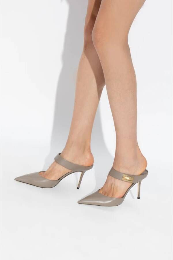 Jimmy Choo Nell hakken muiltjes Beige Dames