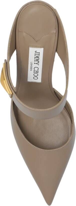 Jimmy Choo Nell hakken muiltjes Beige Dames