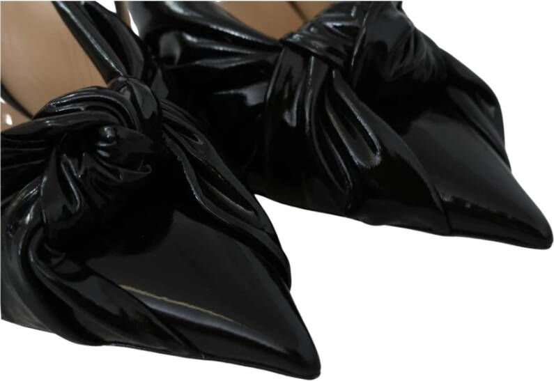 Jimmy Choo Nieuwe zwarte leren pumps met puntige neus Zwart Dames