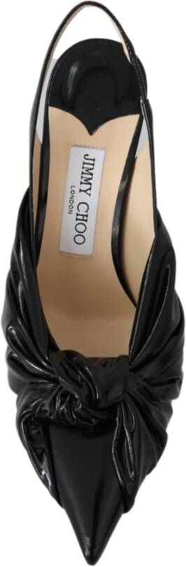 Jimmy Choo Nieuwe zwarte leren pumps met puntige neus Zwart Dames