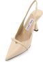 Jimmy Choo Parel Monogram Leren Hak Schoenen - Thumbnail 2