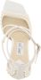 Jimmy Choo Parelversierde Satijnen Sandalen White Dames - Thumbnail 3