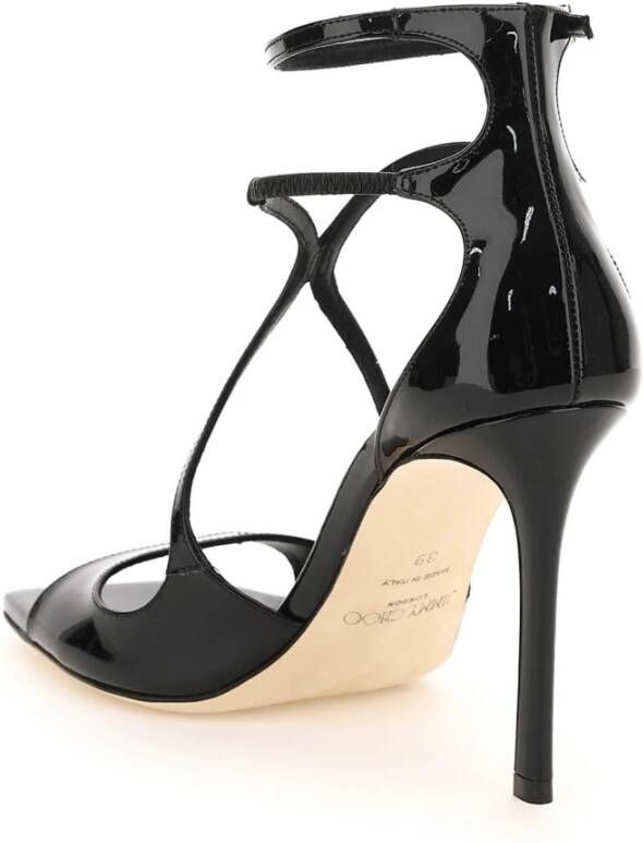 Jimmy Choo Patentleren Azia Sandalen Black Dames