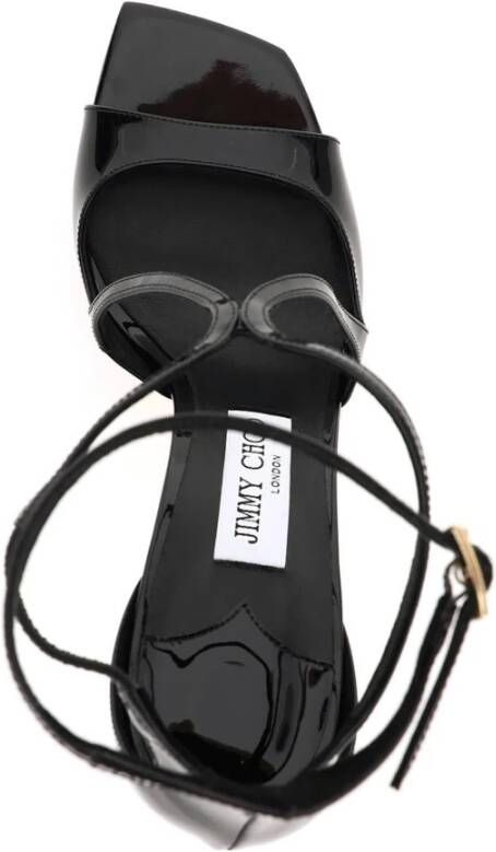 Jimmy Choo Patentleren Azia Sandalen Black Dames