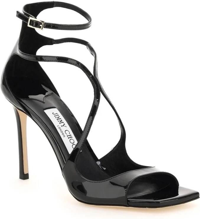 Jimmy Choo Patentleren Azia Sandalen Black Dames